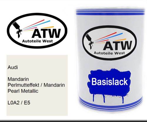 Audi, Mandarin Perlmutteffekt / Mandarin Pearl Metallic, L0A2 / E5: 500ml Lackdose, von ATW Autoteile West.